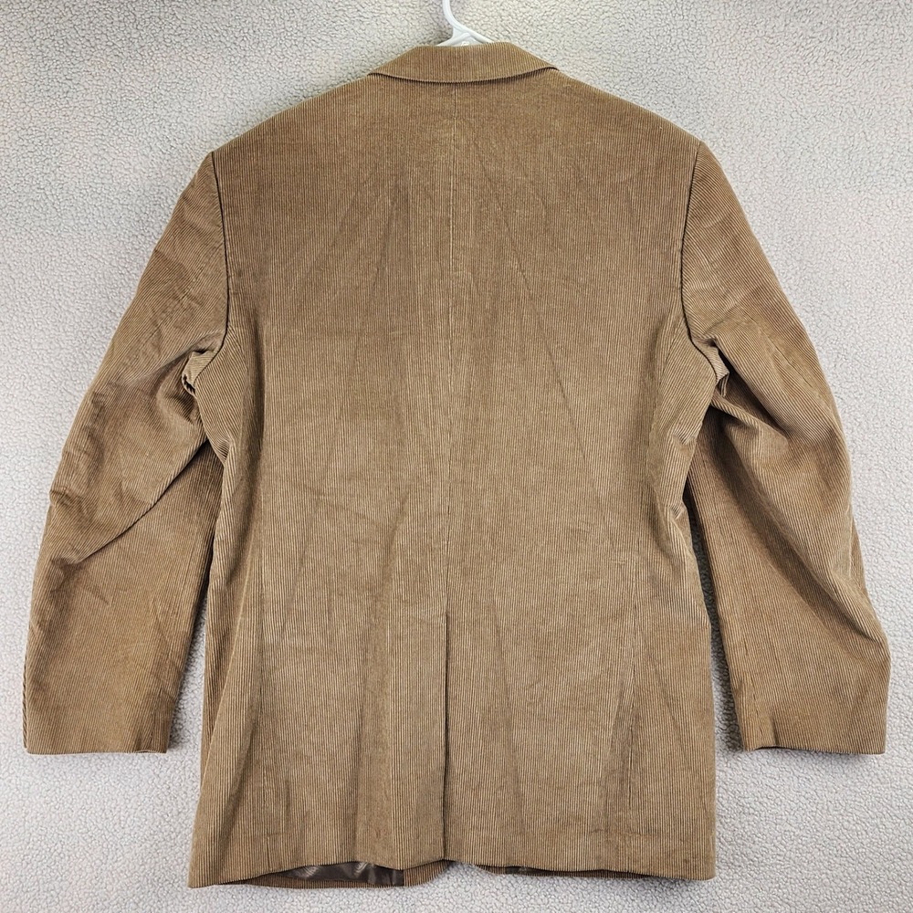 Alan Flusser Corduroy Blazer Mens 42R Tan Academic Sport Coat Luxury Preppy - Picture 7 of 13